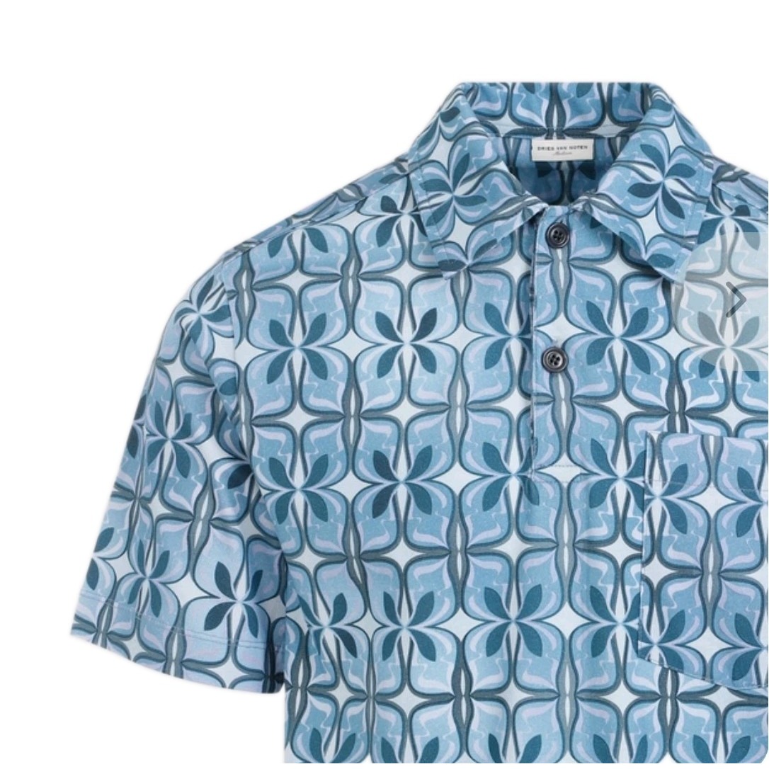 Dries Van Noten Men's Helder Cotton Polo Shirt Sz S New! From Saks Retail: $470